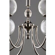 Candelabru modern linii elegante abajururi sticla 6xG9/60W Brilliante 2022 Jupiter